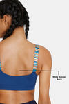Zelocity High Impact Quick Dry Front Opening Multicolor Strap Sports Bra - Set Sail — thumbnail 9